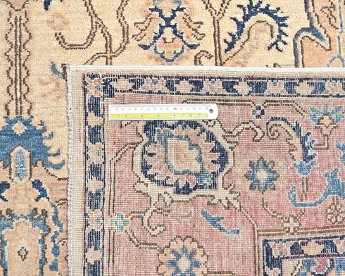 6x9 Brown Aryana Afghan Hand Knotted Veg Dye Wool Area Rug